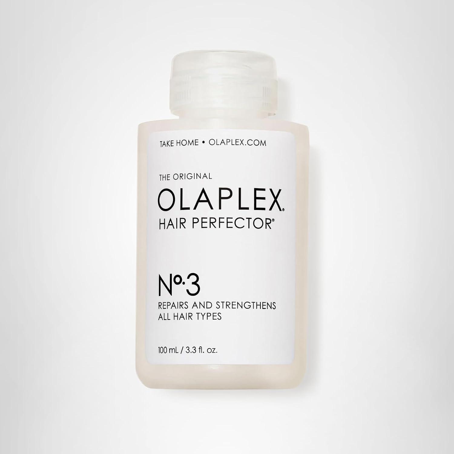 imageOlaplex No 3 Hair Perfector Repairing Hair Treatment Concentrated for Dry Damaged Hair Repairs amp Strengthens All Hair Types33 Fl Oz Pack of 1
