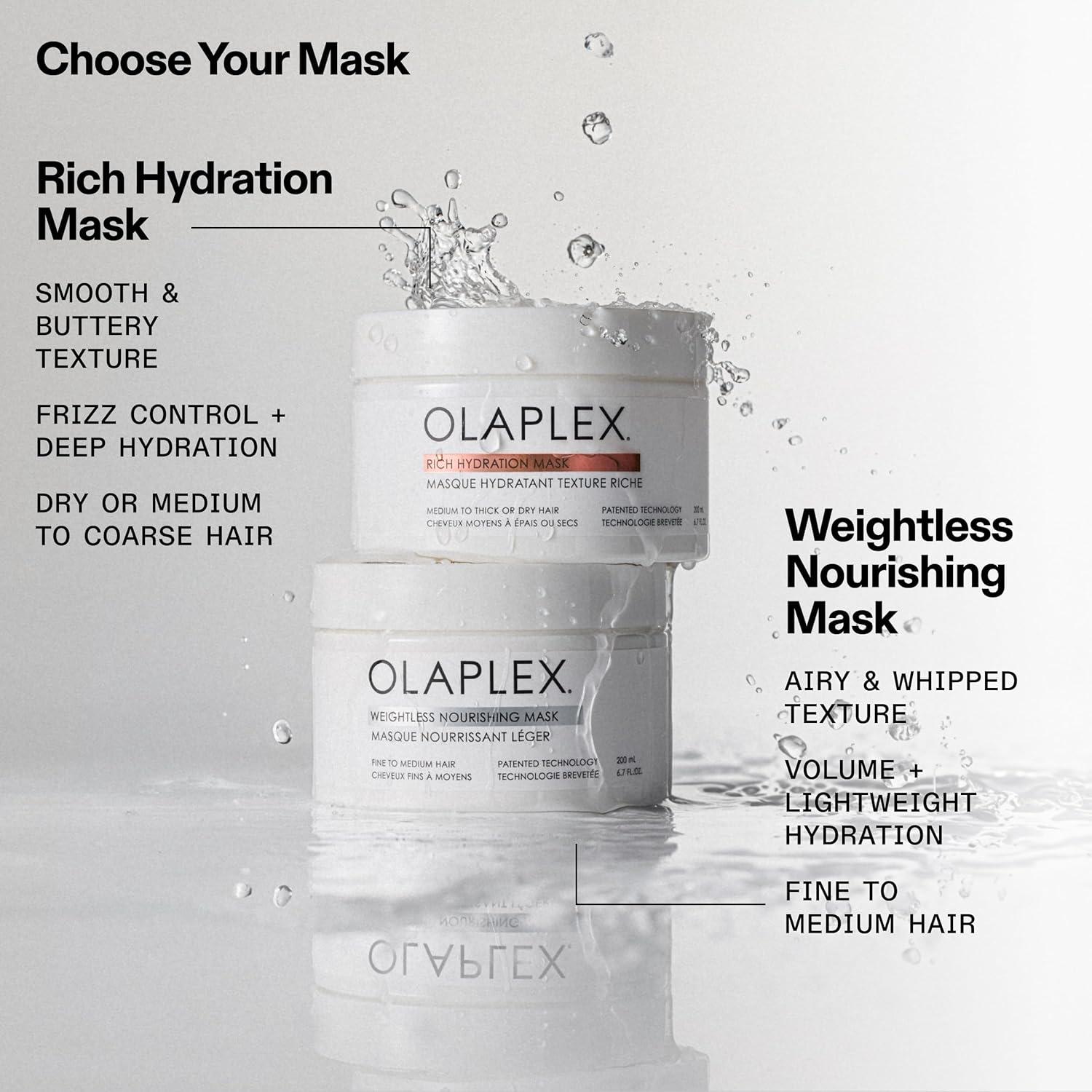 imageOlaplex Rich Hydration Mask Cuticle Sealing Mask Hydrate amp Control Frizz For Dry or Medium to Coarse Hair 200 ml 67 Fl Oz