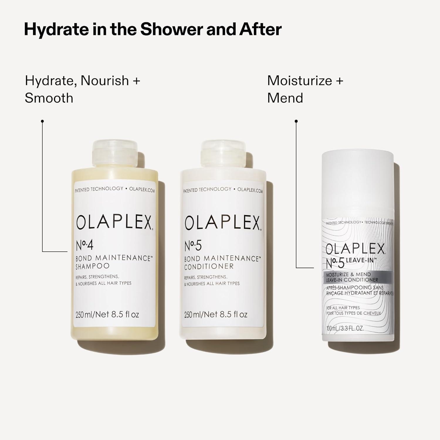 imageOlaplex N 5 LeaveIn Conditioner Moisturizes amp Mends Split Ends Reduces Breakage amp Repairs Protects Damaged Hair For Coily Curly Straight and Wavy Stocking Stuffers 100 mL 33 Fl Oz
