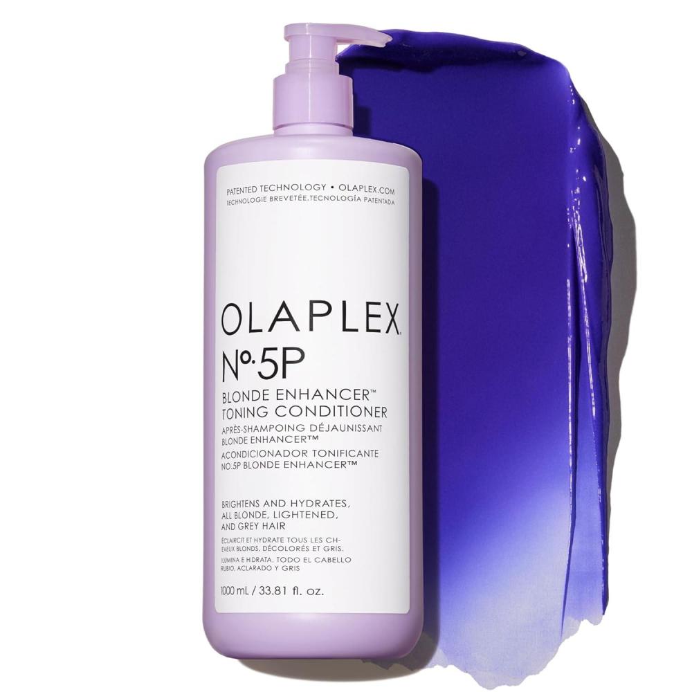imageOlaplex No 5P Blonde Enhancer Purple Toning Conditioner Repairs Hydrates amp Brightens All Blonde Lightened amp Grey Hair338 Fl Oz Pack of 1