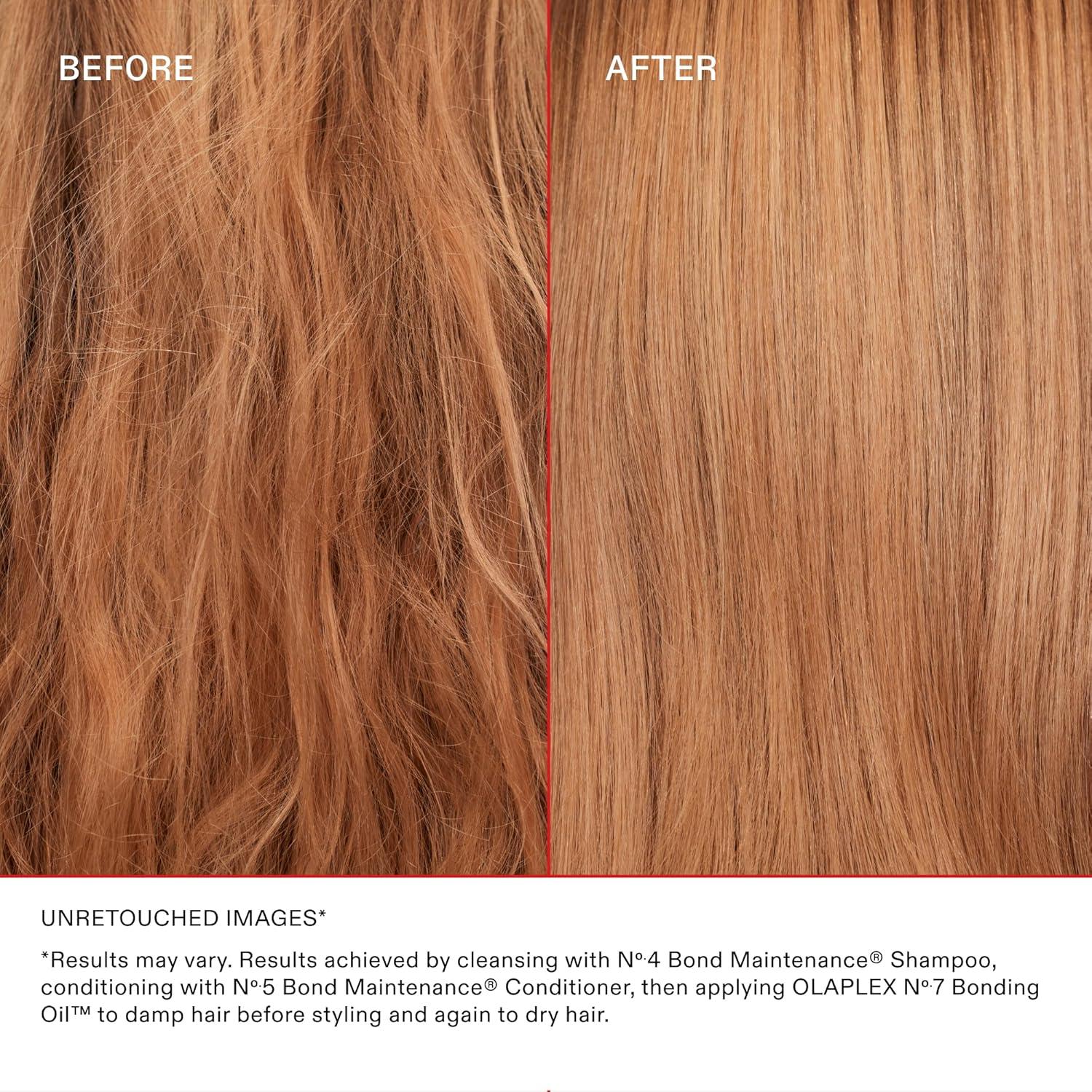imageOlaplex N 7 Bonding Oil High Shine Heat Protectant Visibly Smooths amp Softens Hair Added Color Vibrancy Up to 72 Hour Frizz Control For Coily Curly Straight and Wavy 30 mL 10 Fl OzEndless Shine Set