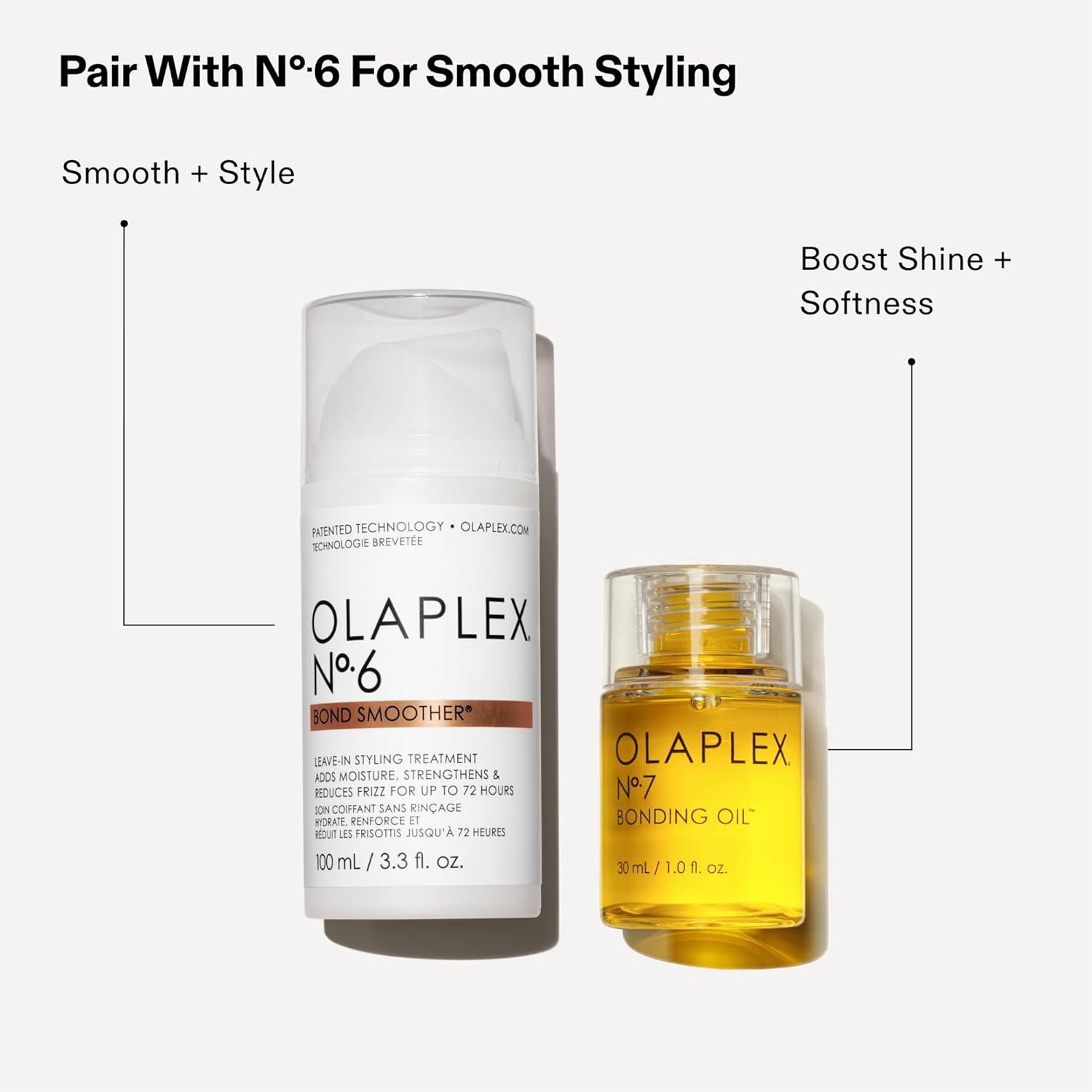 imageOlaplex N 7 Bonding Oil High Shine Heat Protectant Visibly Smooths amp Softens Hair Added Color Vibrancy Up to 72 Hour Frizz Control For Coily Curly Straight and Wavy 30 mL 10 Fl Oz30 mL 10 Fl Oz